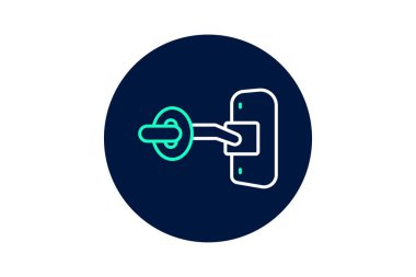 Latch, vektör, piksel mükemmel, illüstratör dosyası