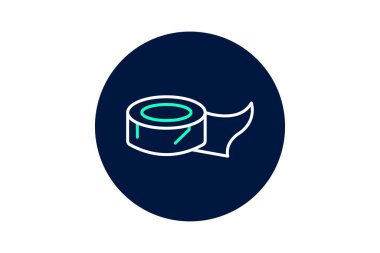 İzolasyon bandı, vektör, piksel mükemmel, illüstratör dosyası