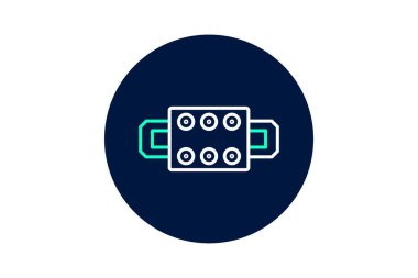 Uçbirim Bloğu, vektör, piksel mükemmel, illüstratör dosyası