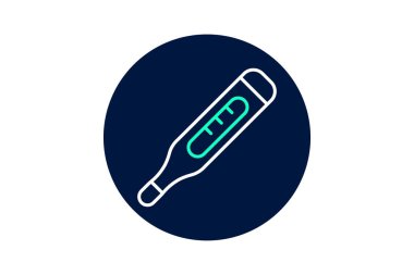 Termometre, vektör, piksel mükemmel, çizer dosyası