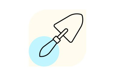 Trowel, vektör, piksel mükemmel, çizer dosyası