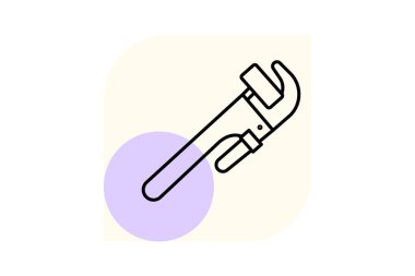 Boru Anahtarı, vektör, piksel mükemmel, illüstratör dosyası