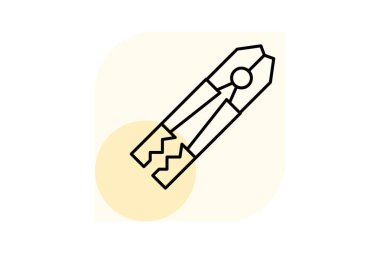 Cıvata kesici, vektör, piksel mükemmel, illüstratör dosyası