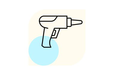 Isı Silahı, vektör, piksel mükemmel, illüstratör dosyası