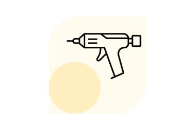 Yapıştırıcı Silahı, vektör, piksel mükemmel, illüstratör dosyası