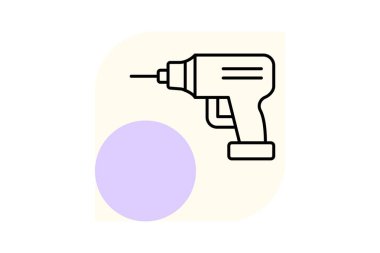 Power Drill, vektör, piksel mükemmel, illüstratör dosyası