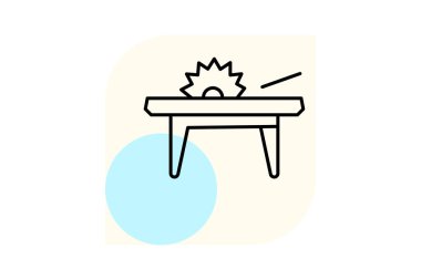 Tablo Testere, vektör, piksel mükemmel, illüstratör dosyası