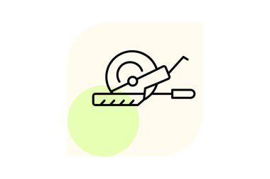 Miter Testere, vektör, piksel mükemmel, illüstratör dosyası