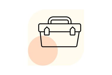 Araç kutusu, vektör, piksel mükemmel, illüstratör dosyası