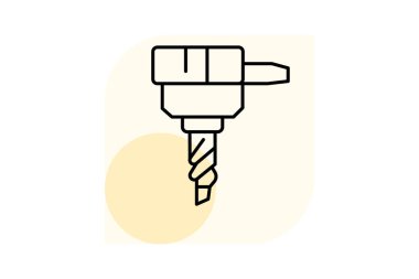 Matkap ucu, vektör, piksel mükemmel, illüstratör dosyası