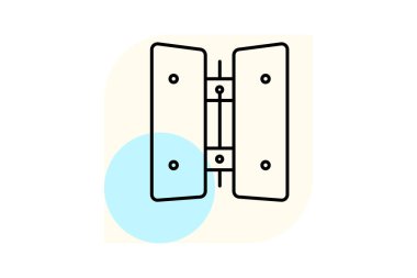 Menteşe, vektör, piksel mükemmel, çizer dosyası