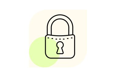 Asma kilit, vektör, piksel mükemmel, resimleyici dosyası