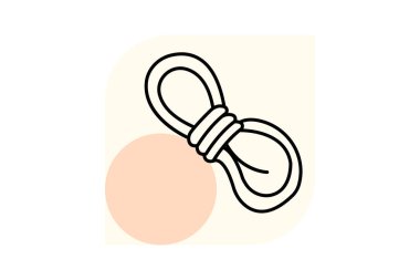 İp, vektör, piksel mükemmel, illüstratör dosyası