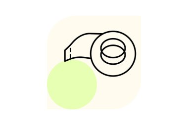 Koli bandı, vektör, piksel mükemmel, illüstratör dosyası