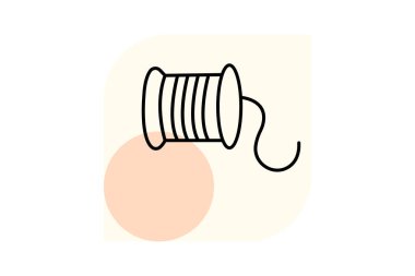 Kablo Spool, vektör, piksel mükemmel, illüstratör dosyası