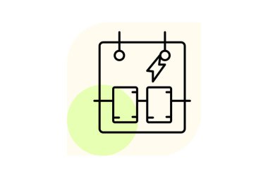 Devre Kesici, vektör, piksel mükemmel, illüstratör dosyası