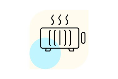 Radyatör, vektör, piksel mükemmel, illüstratör dosyası