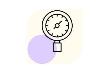 Basınç göstergesi, vektör, piksel mükemmel, illüstratör dosyası