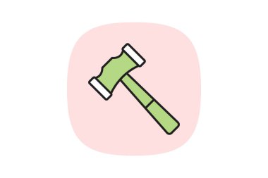 Çekiç, vektör, piksel mükemmel, çizer dosyası