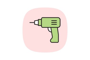 Matkap, vektör, piksel mükemmel, illüstratör dosyası