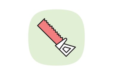 Testere, vektör, piksel mükemmel, illüstratör dosyası