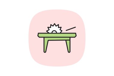 Tablo Testere, vektör, piksel mükemmel, illüstratör dosyası