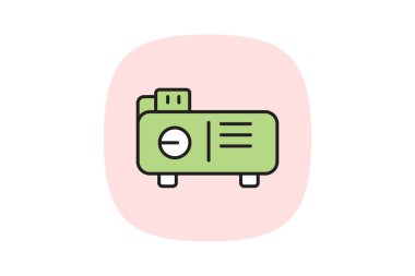 Kompresör, vektör, piksel mükemmel, çizer dosyası