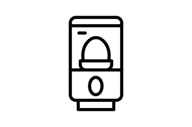 Yumurta dağıtıcısı, vektör, piksel mükemmel, illüstratör dosyası