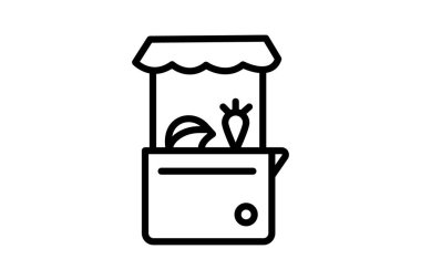 Sebze Satış, vektör, piksel mükemmel, illüstratör dosyası