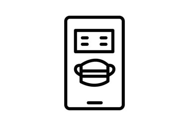 Yüz Maskesi Satış, vektör, piksel mükemmel, illüstratör dosyası