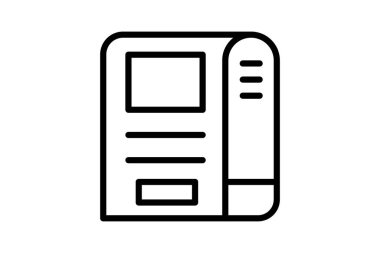 Gazete dağıtıcısı, vektör, piksel mükemmel, illüstratör dosyası