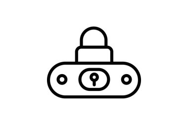 Kilit Sistemi, vektör, piksel mükemmel, illüstratör dosyası