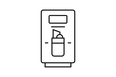 Soda Makinesi, vektör, piksel mükemmel, illüstratör dosyası