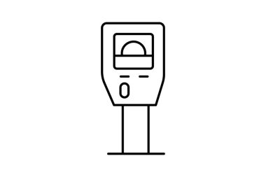Otopark Biletleri Otomat Otomatı, vektör, piksel mükemmel, illüstratör dosyası