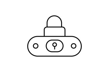 Kilit Sistemi, vektör, piksel mükemmel, illüstratör dosyası