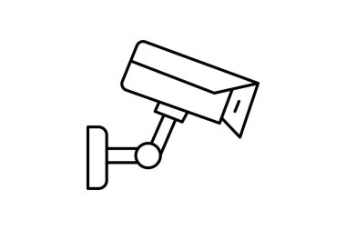 Güvenlik kamerası, vektör, piksel mükemmel, illüstratör dosyası