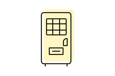 Çikolata otomatı, vektör, piksel mükemmel, illüstratör dosyası