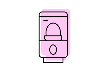 Yumurta dağıtıcısı, vektör, piksel mükemmel, illüstratör dosyası