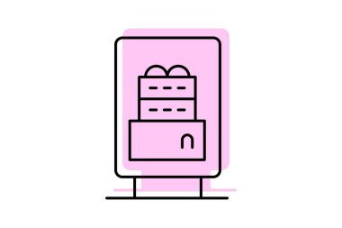 Pasta Satışı, vektör, piksel mükemmel, illüstratör dosyası