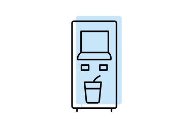 Smoothie Otomat, vektör, piksel mükemmel, illüstratör dosyası