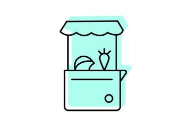 Sebze Satış, vektör, piksel mükemmel, illüstratör dosyası