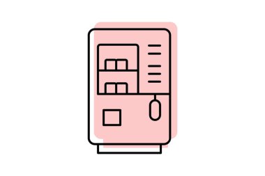 İlaç dağıtıcısı, vektör, piksel mükemmel, illüstratör dosyası