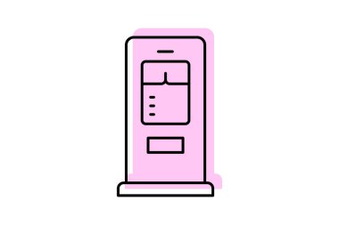 Otomatik satış makinesi, vektör, piksel mükemmel, illüstratör dosyası