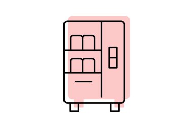 Kitap dağıtıcısı, vektör, piksel mükemmel, illüstratör dosyası