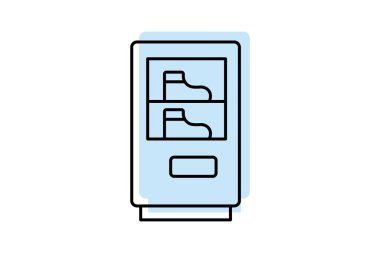 Ayakkabı Satıcısı, vektör, piksel mükemmel, illüstratör dosyası