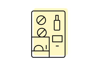 Makyaj Satıcısı, vektör, piksel mükemmel, illüstratör dosyası