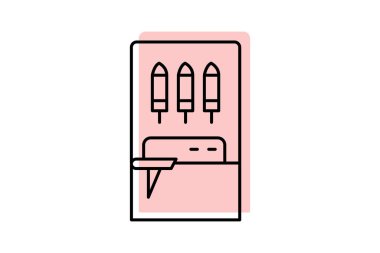 Kalem dağıtıcısı, vektör, piksel mükemmel, illüstratör dosyası