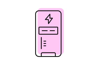 Güç Bankası Otomat, vektör, piksel mükemmel, illüstratör dosyası