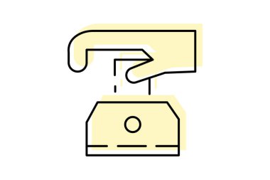 Nakit ödeme yuvası, vektör, piksel mükemmel, illüstratör dosyası