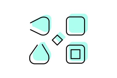 Öge Seçici Düğmeleri, vektör, piksel mükemmel, illüstratör dosyası